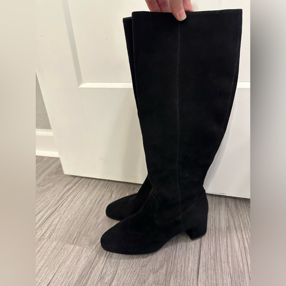 Alex Marie Prizelle Tall Shaft Suede Boots, size 6.5, black - Picture 3 of 7